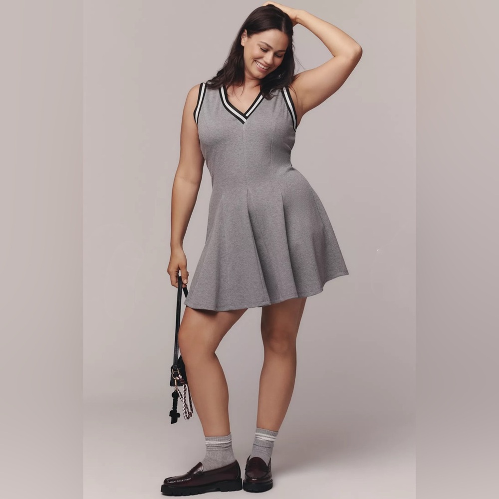 Daily Practice Sleeveless V-Neck Sporty Mini Dress